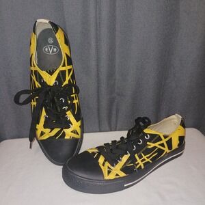 EVH 5150 Bumblebee Sneakers Mens 10 Black Yellow Striped Eddie Van Halen Shoes